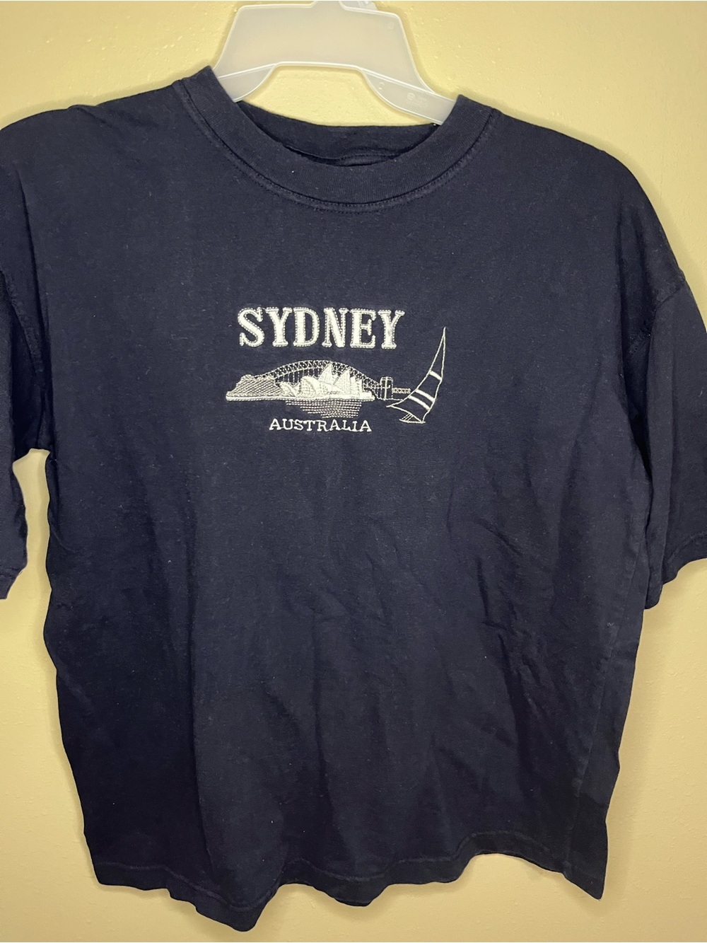 kangaROOS Navy Tee with Orange Logo